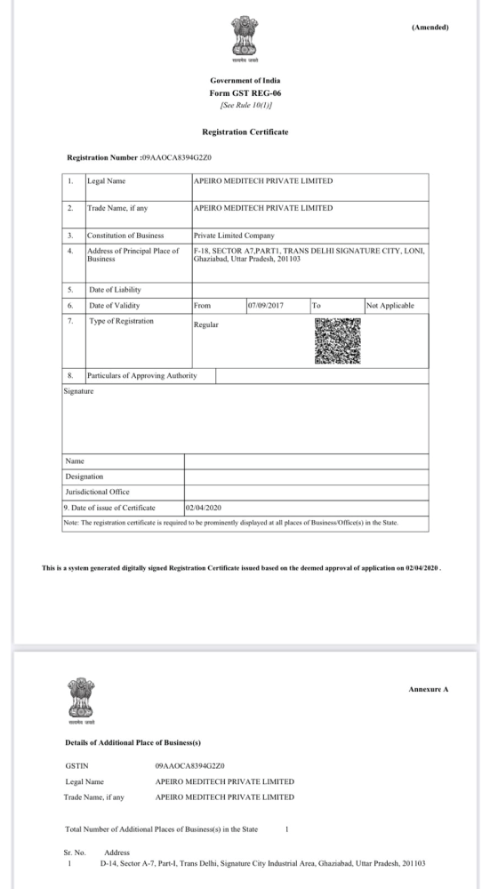 certificates